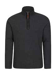 Mountain Warehouse Grey Beta Contrast Zip-Neck Sweat Shirt - Image 5 of 8