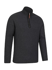 Mountain Warehouse Grey Beta Contrast Zip-Neck Sweat Shirt - Image 6 of 8