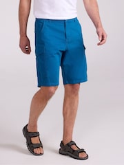 Mountain Warehouse Light Blue Lakeside Cotton Cargo Shorts - Image 1 of 4