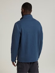 Mountain Warehouse Blue Beta Contrast Zip-Neck Sweat Shirt - Image 3 of 8
