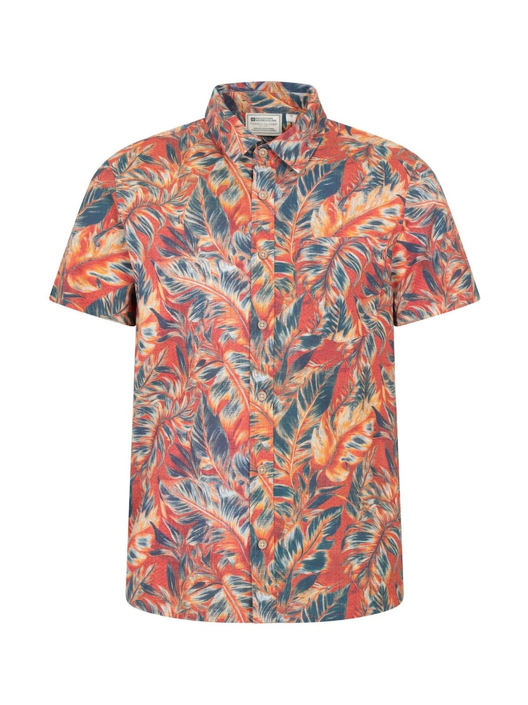 Mountain Warehouse Orange Tropical Printed Short Sleeved Shirt - Image 1 of 4 Mountain Warehouse Orange Tropical Printed Short Sleeved Shirt - Image 1 of 4