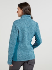 Mountain Warehouse Blue Idris Womens Panelled Fleece Jacket - Image 2 of 9