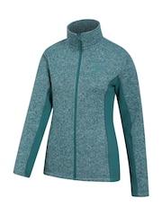 Mountain Warehouse Blue Idris Womens Panelled Fleece Jacket - Image 6 of 9