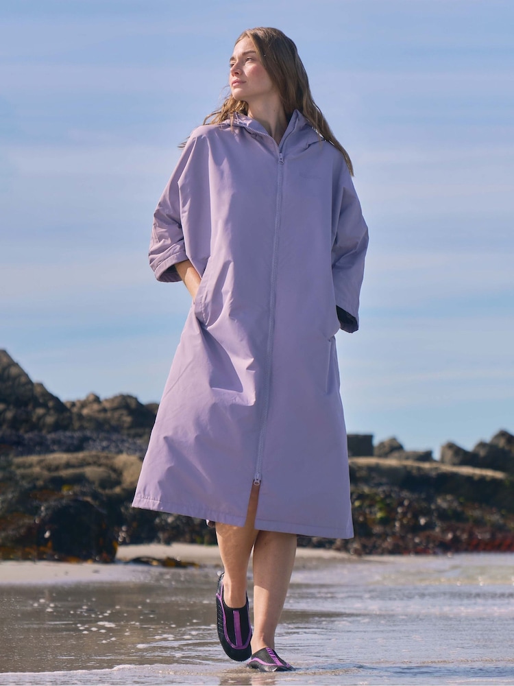 Mountain Warehouse Purple Coastline Water-Resistant Changing Robe - Image 1 of 1 Mountain Warehouse Purple Coastline Water-Resistant Changing Robe - Image 1 of 1