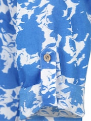 Mountain Warehouse Blue Womens Petra Printed 3/4 Sleeve 100% Cotton Shirt - Image 6 of 6