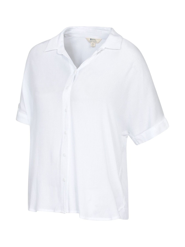 Mountain Warehouse White Palm Relaxed Cotton Check Shirt - Image 2 of 4 Mountain Warehouse White Palm Relaxed Cotton Check Shirt - Image 2 of 4