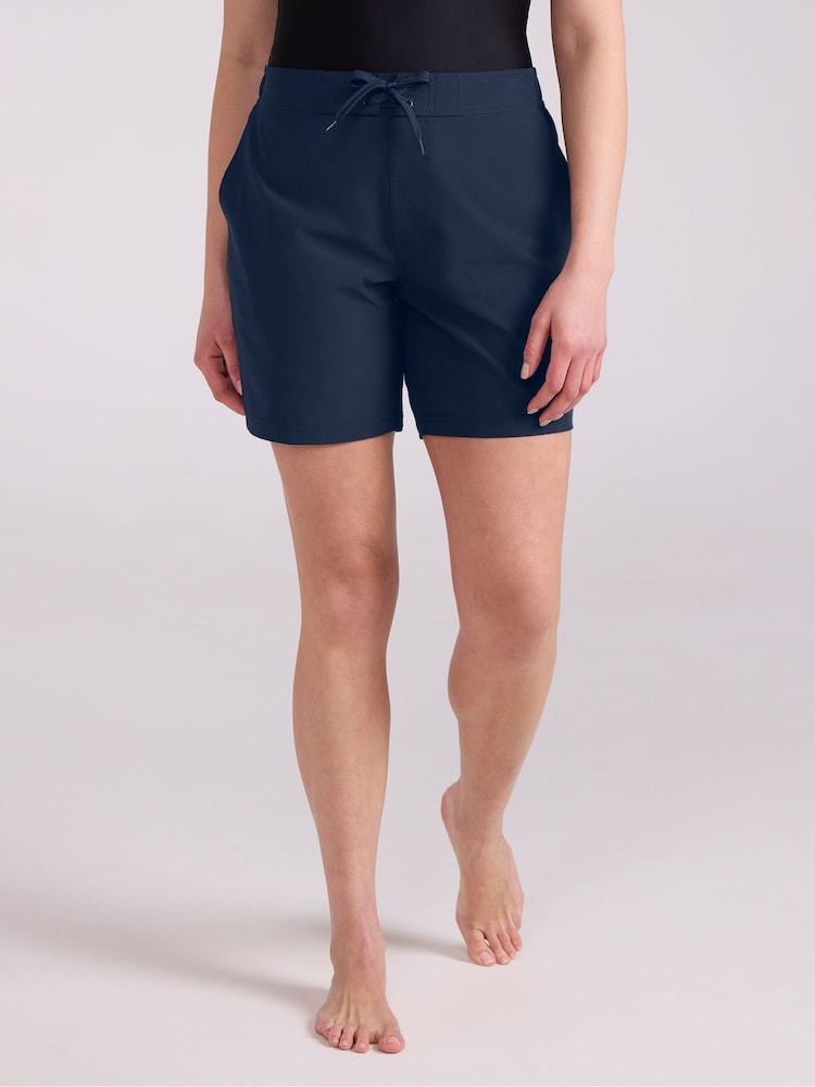 Mountain Warehouse Blue Quick Dry Womens Long Board Shorts - Image 1 of 10 Mountain Warehouse Blue Quick Dry Womens Long Board Shorts - Image 1 of 10