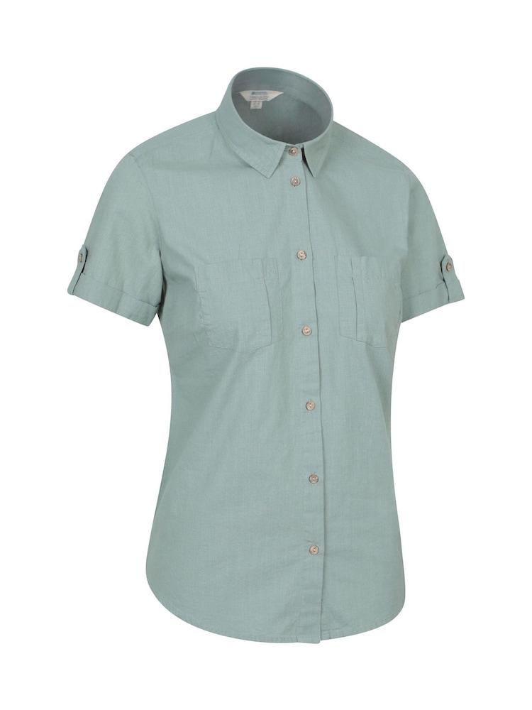 Mountain Warehouse Green Coconut Short Sleeve Shirt - Image 2 of 5 Mountain Warehouse Green Coconut Short Sleeve Shirt - Image 2 of 5