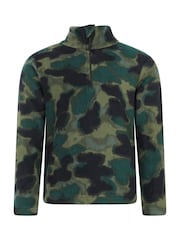 Verde - Mountain Warehouse Pursuit Printed Kids Half-Zip Fleece - Imagen 2 de 6