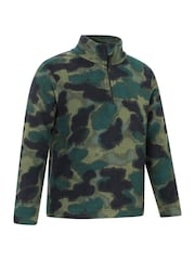 Verde - Mountain Warehouse Pursuit Printed Kids Half-Zip Fleece - Imagen 3 de 6