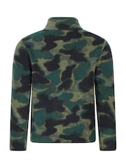 Verde - Mountain Warehouse Pursuit Printed Kids Half-Zip Fleece - Imagen 4 de 6