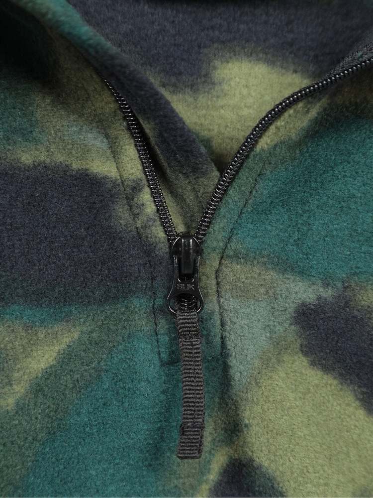 Verde - Mountain Warehouse Pursuit Printed Kids Half-Zip Fleece - Imagen 6 de 6
