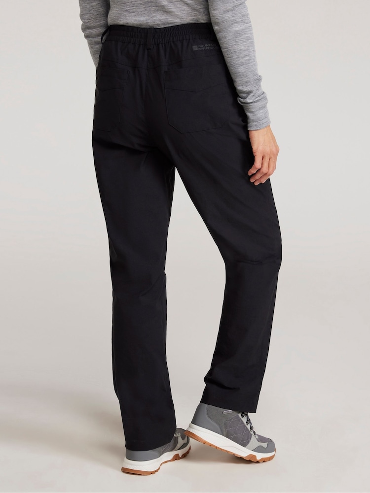 Mountain Warehouse Black Delta Stretch Womens Quick Drying UV Trousers - Image 2 of 10