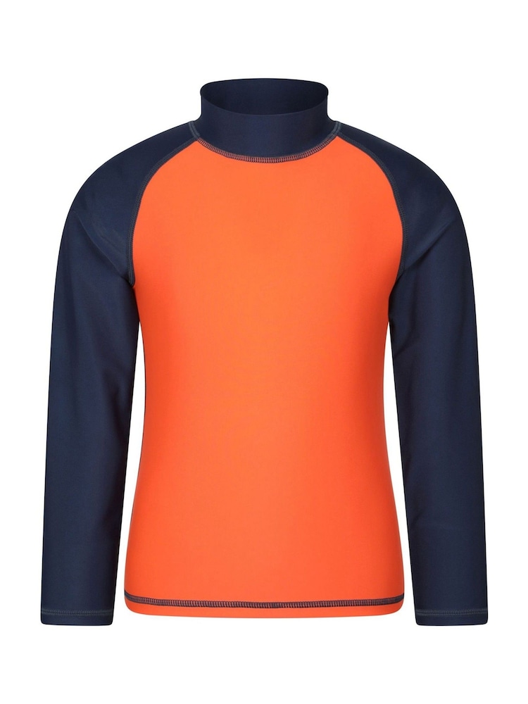 Mountain Warehouse Orange Long Sleeve Rash Vest - Image 1 of 4