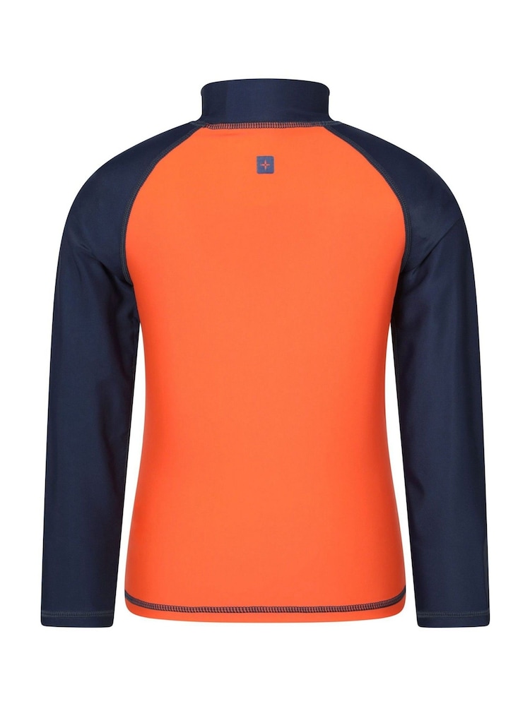 Mountain Warehouse Orange Long Sleeve Rash Vest - Image 2 of 4