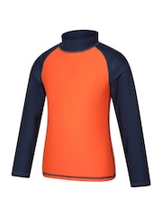 Mountain Warehouse Orange Long Sleeve Rash Vest - Image 3 of 4