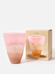 Oliver Bonas Pink Solana Tonal Glass Vase - Image 3 of 6