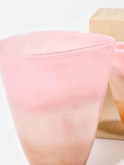 Oliver Bonas Pink Solana Tonal Glass Vase - Image 4 of 6