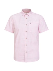 ピンク - Mountain Warehouseココナッツスラブテクスチャーコットン半袖シャツ - 画像 5 / 9