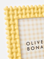 Oliver Bonas Yellow Marçà Butter Lattice Photo Frame 4x6 - Image 4 of 5