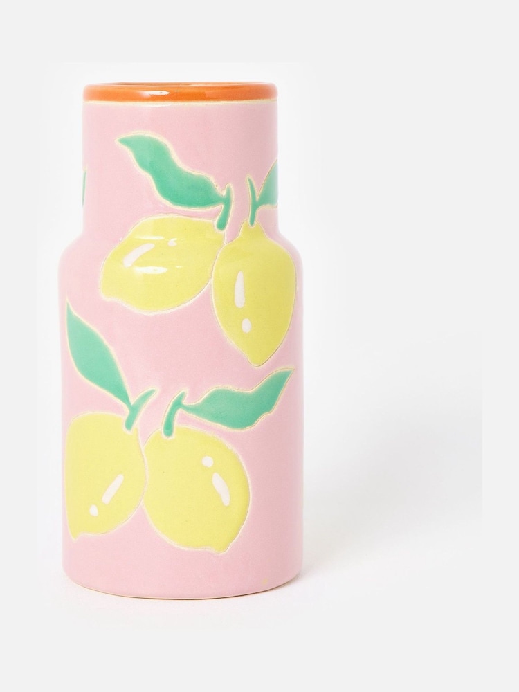 Oliver Bonas Pink Limon Ceramic Vase - Image 2 of 6