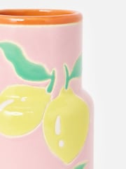Oliver Bonas Pink Limon Ceramic Vase - Image 3 of 6