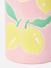 Oliver Bonas Pink Limon Ceramic Vase - Image 5 of 6