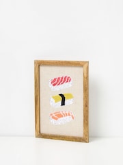 Oliver Bonas Natural Sushi Framed Wall Art - Image 3 of 5