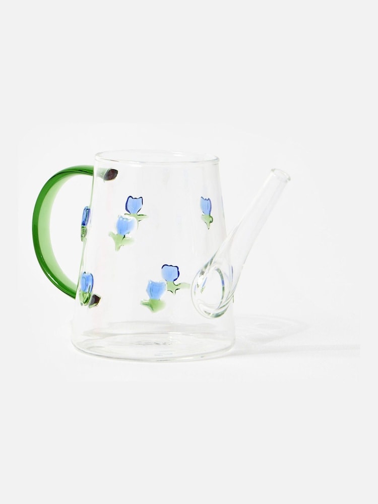 Oliver Bonas Clear Tulip Watering Can Glass - Image 1 of 5 Oliver Bonas Clear Tulip Watering Can Glass - Image 1 of 5