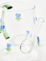 Oliver Bonas Clear Tulip Watering Can Glass - Image 3 of 5