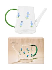 Oliver Bonas Clear Tulip Watering Can Glass - Image 5 of 5