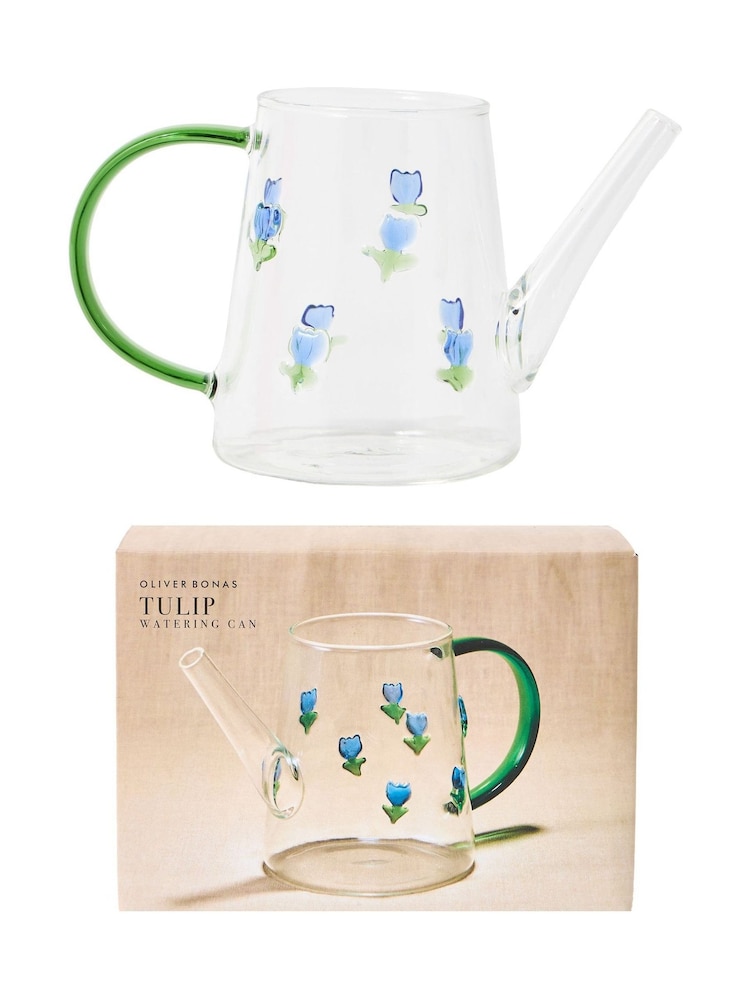 Oliver Bonas Clear Tulip Watering Can Glass - Image 5 of 5 Oliver Bonas Clear Tulip Watering Can Glass - Image 5 of 5