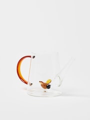 Oliver Bonas Clear Bee Watering Can Glass - Image 3 of 4
