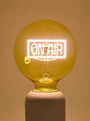 Oliver Bonas Yellow On Air Glass Light Bulb - Image 4 of 5