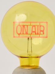 Oliver Bonas Yellow On Air Glass Light Bulb - Image 5 of 5