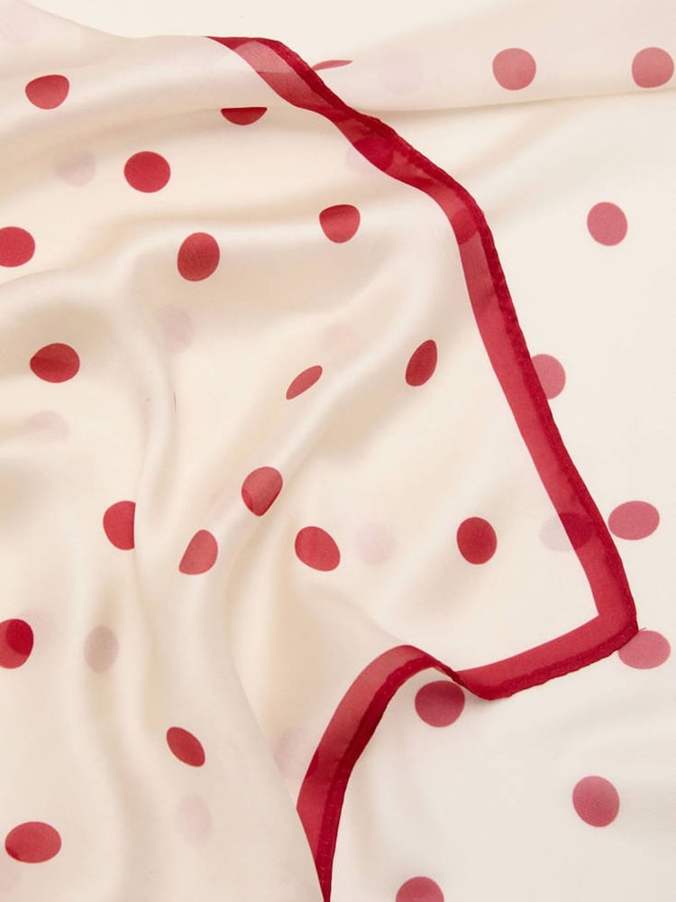 Mango Red Satin Scarf - Image 3 of 3