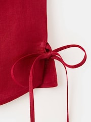 Mango Red Linen Side Tie Tank Top - Image 5 of 5