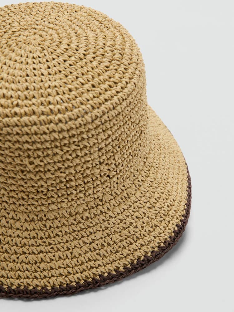 Mango Brown Straw Hat - Image 2 of 3