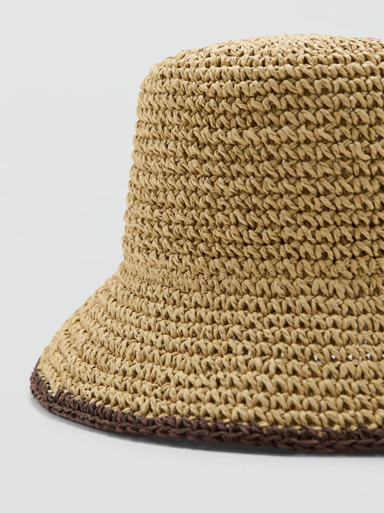 Mango Brown Straw Hat - Image 3 of 3