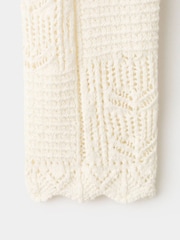 Mango Cream Crotchet Knitted Cardigan - Image 7 of 7