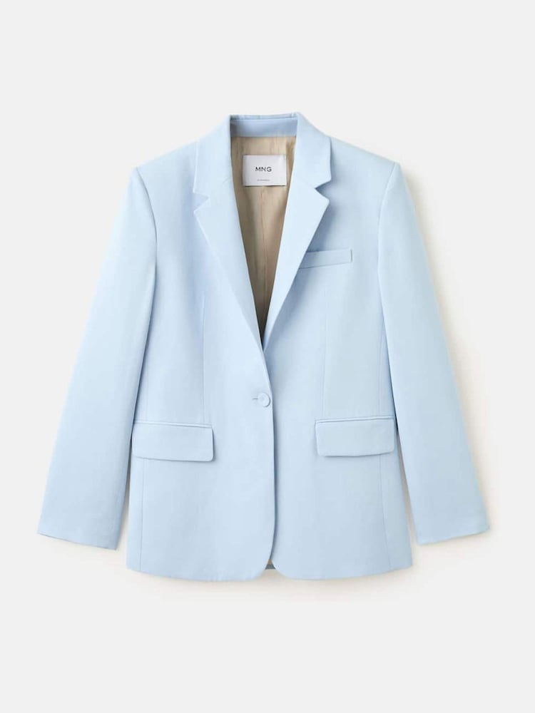 Mango Blue Suit Jacket - Image 1 of 1