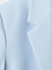 Mango Blue Suit Blazer - Image 6 of 7