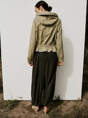 Mango Green Balloon Trousers - Image 2 of 7