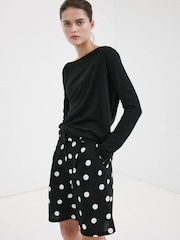 Mango Black Tailored Bermuda Shorts - Image 2 of 6