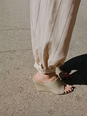 Mango Cream Balloon Trousers - Image 4 of 7