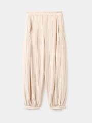 Mango Cream Balloon Trousers - Image 5 of 7
