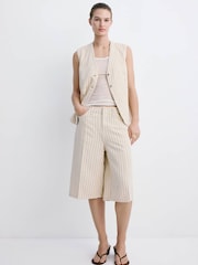 Mango Yellow Tailored Longline Vest - Image 1 of 7