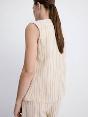 Mango Yellow Tailored Longline Vest - Image 2 of 7