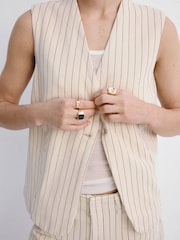 Mango Yellow Tailored Longline Vest - Image 4 of 7