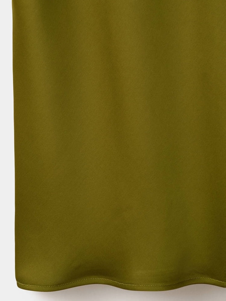 Mango Green Lace Midi Slip Dress - Image 5 of 5
